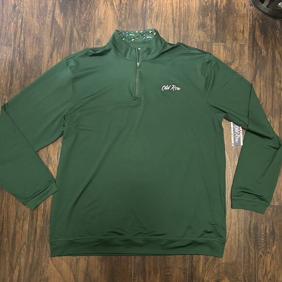 Old Row Pullover Tailgate Quarter Zip Dark Green Lightweight 3X NWT - Picture 1 of 9